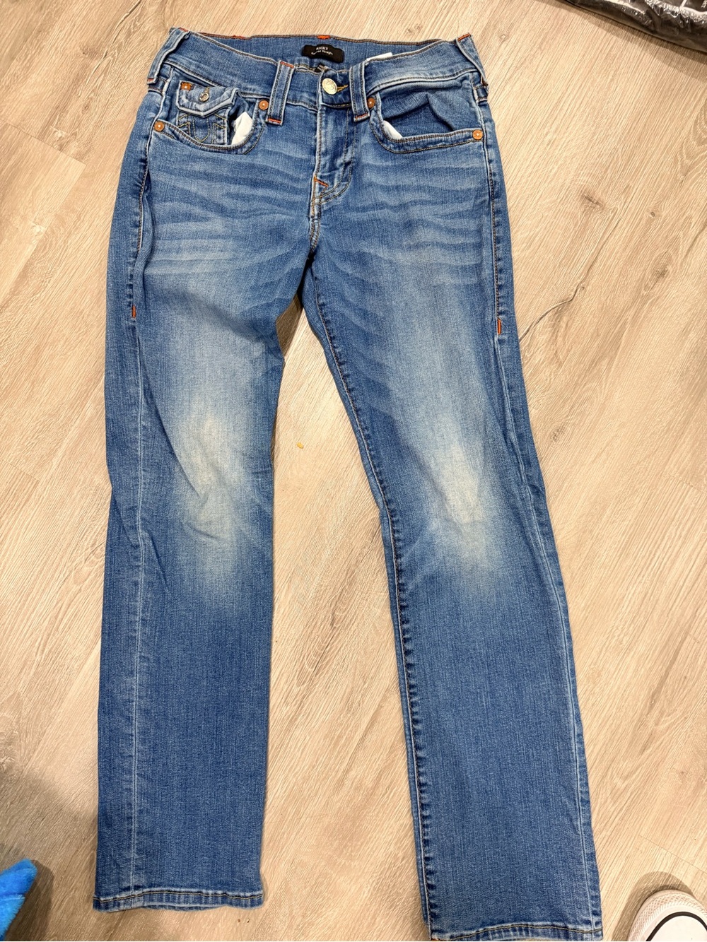 True Religion Men’s Light Blue Bootcut Jeans